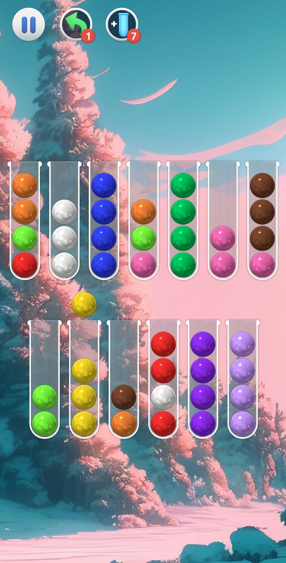 ポイントボール ゲーム開始時の画面